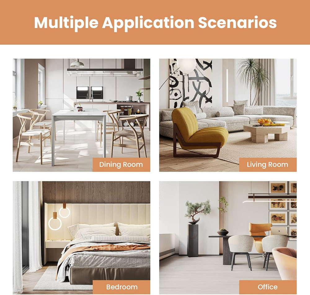 6 Ft Folding Room Divider - 6 Panel Freestanding Privacy Screen (Brown)