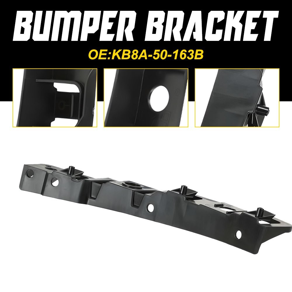 Front Bumper Brackets Plastic Black Left Side for 2017-21 Mazda CX-5 KB8A-50163B