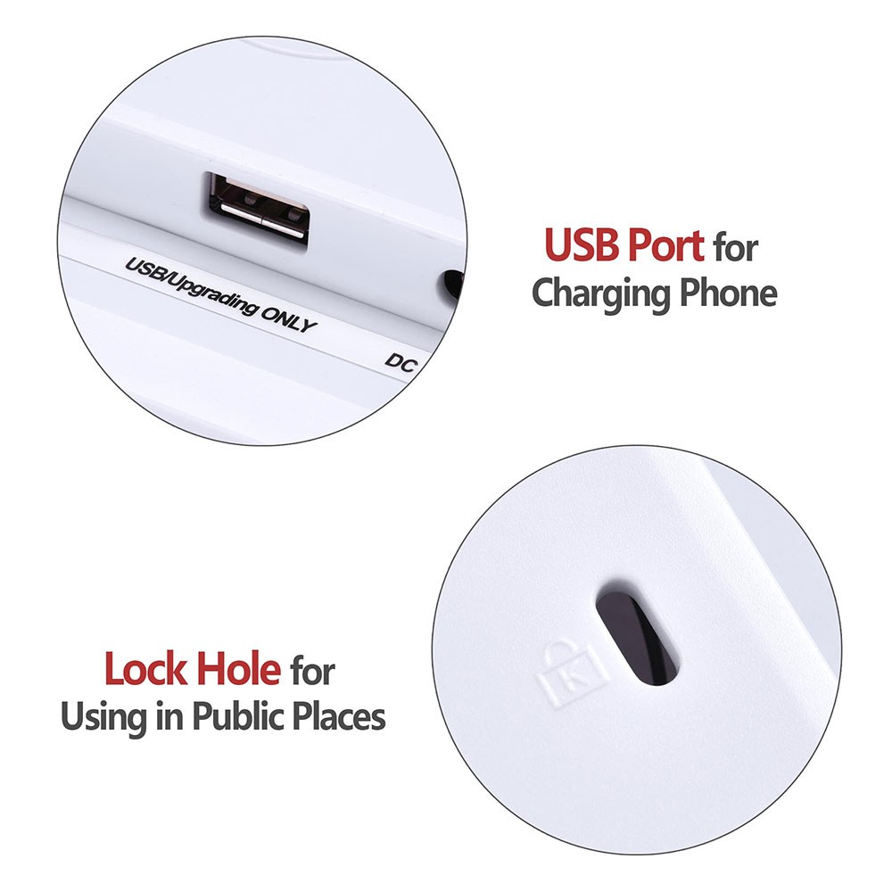 8" LCD Digital Calendar Day Clock