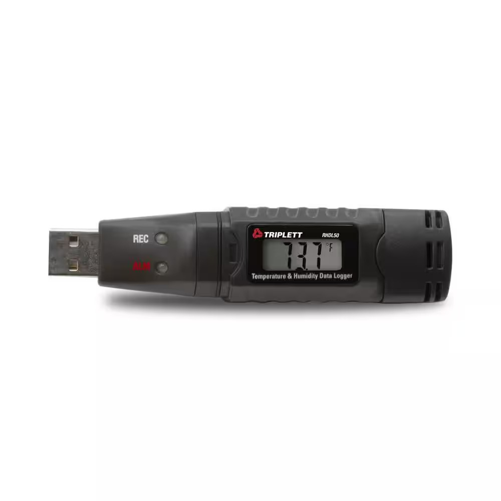 Temperature and Humidity Datalogger with LCD, USB