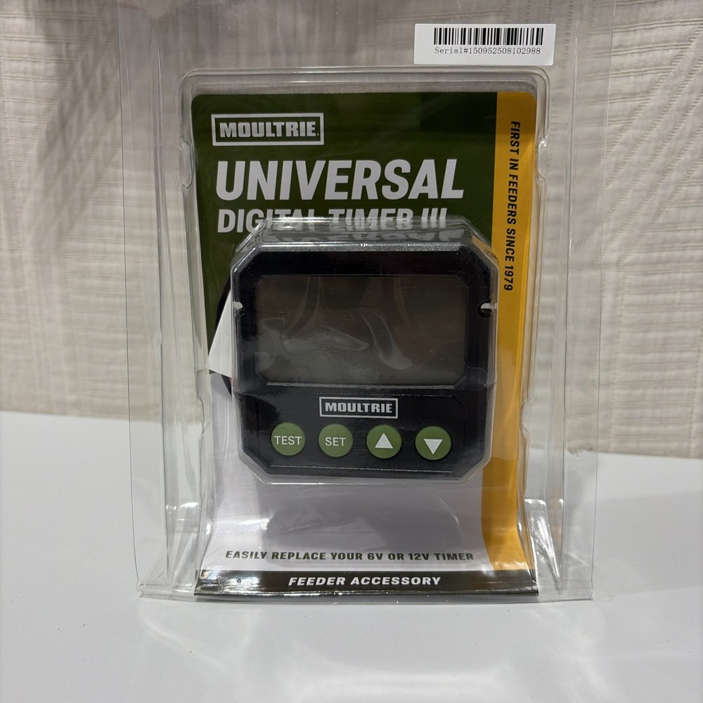 Moultrie Universal Digital Timer III Programmable Feeder Timer Black (MFA-15095)