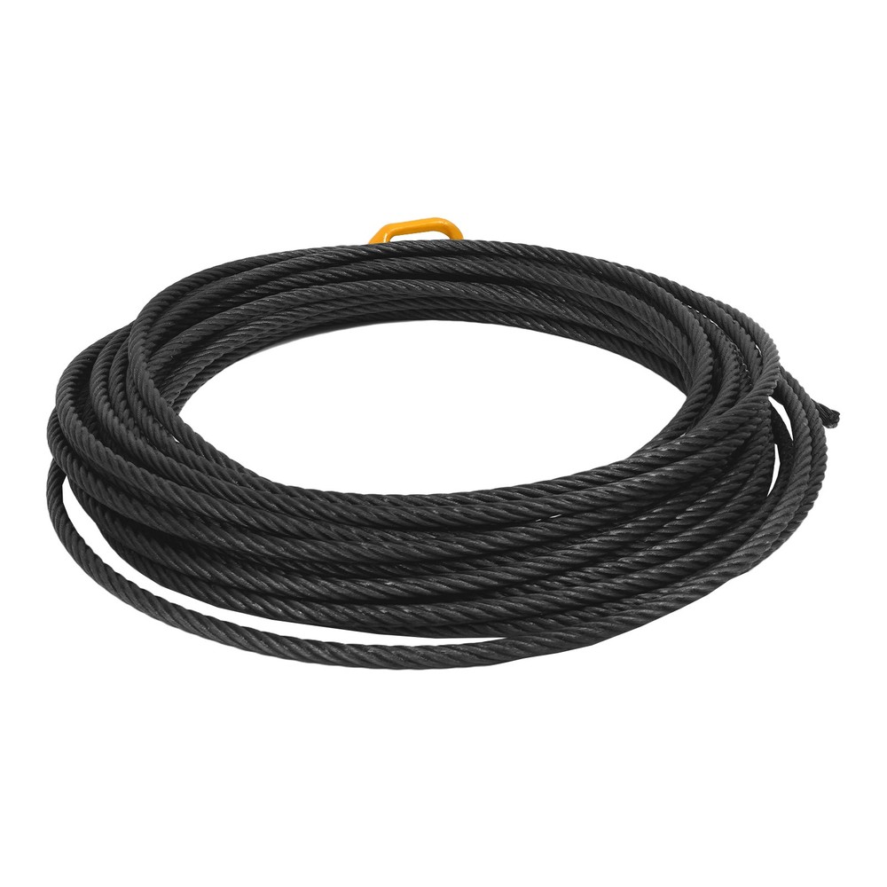 Heavy Duty Winch Cable, Winch Cable with Hook & Self Locking Swivel Hook Yellow
