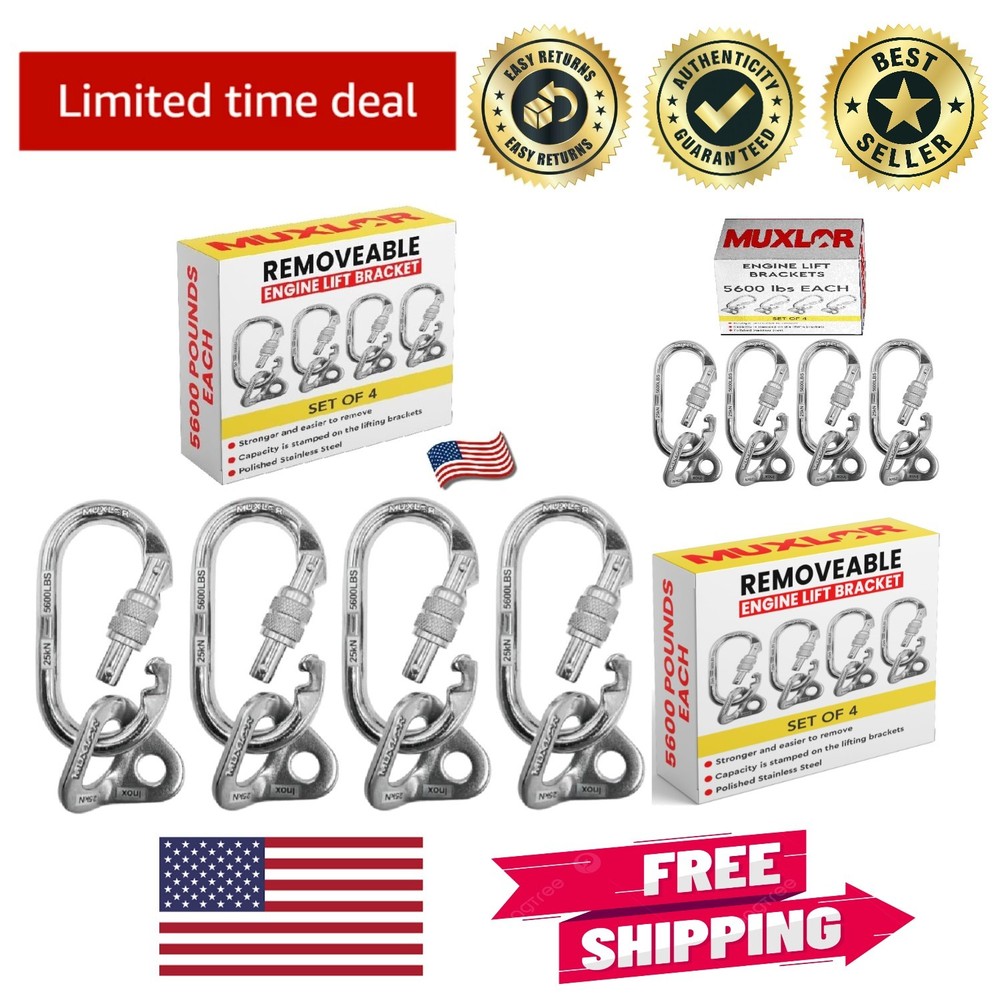 Versatile Removable Engine Lift Bracket - 5600 lb Load for Easy Engine Handling