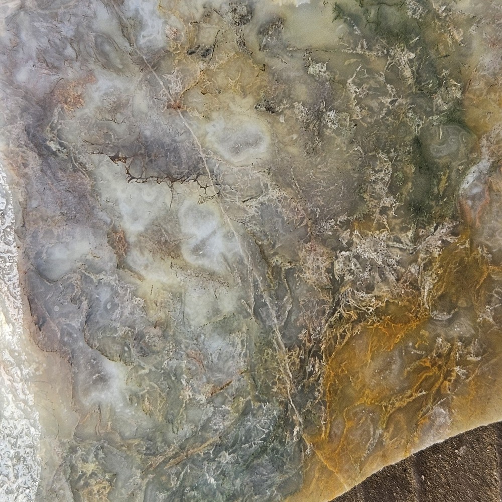 Moss Agate Lapidary Slab 141 Grams