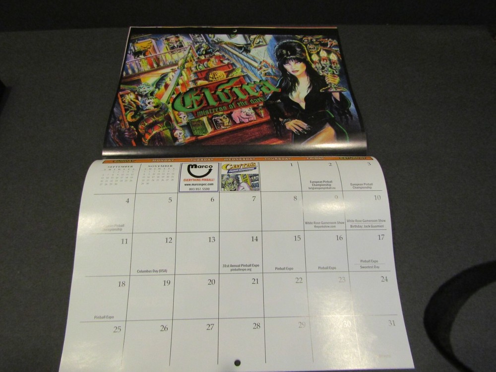 PIN GAME JOURNAL 2015 calendar Issue #155 / October 2014