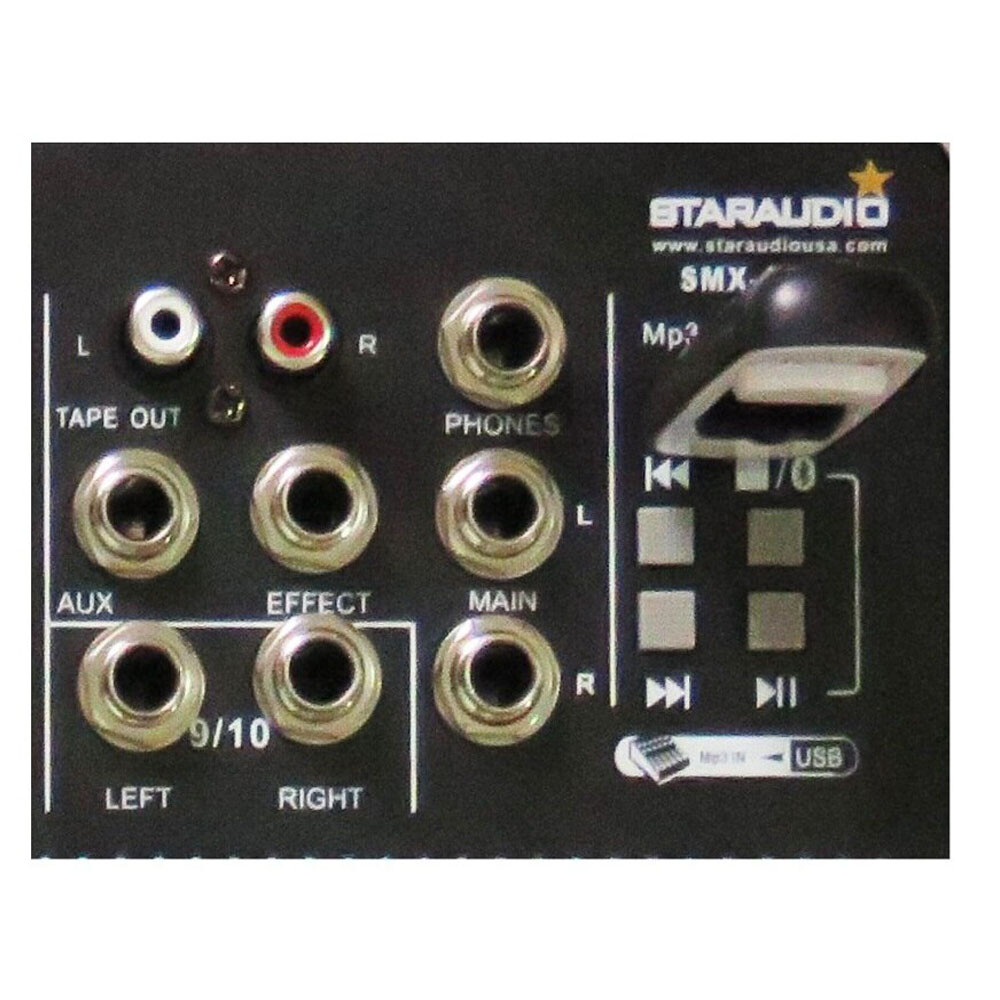 6CH Audio Sound Mixer Function Recording Mixing Console Effects Bluetooth DJ Mix