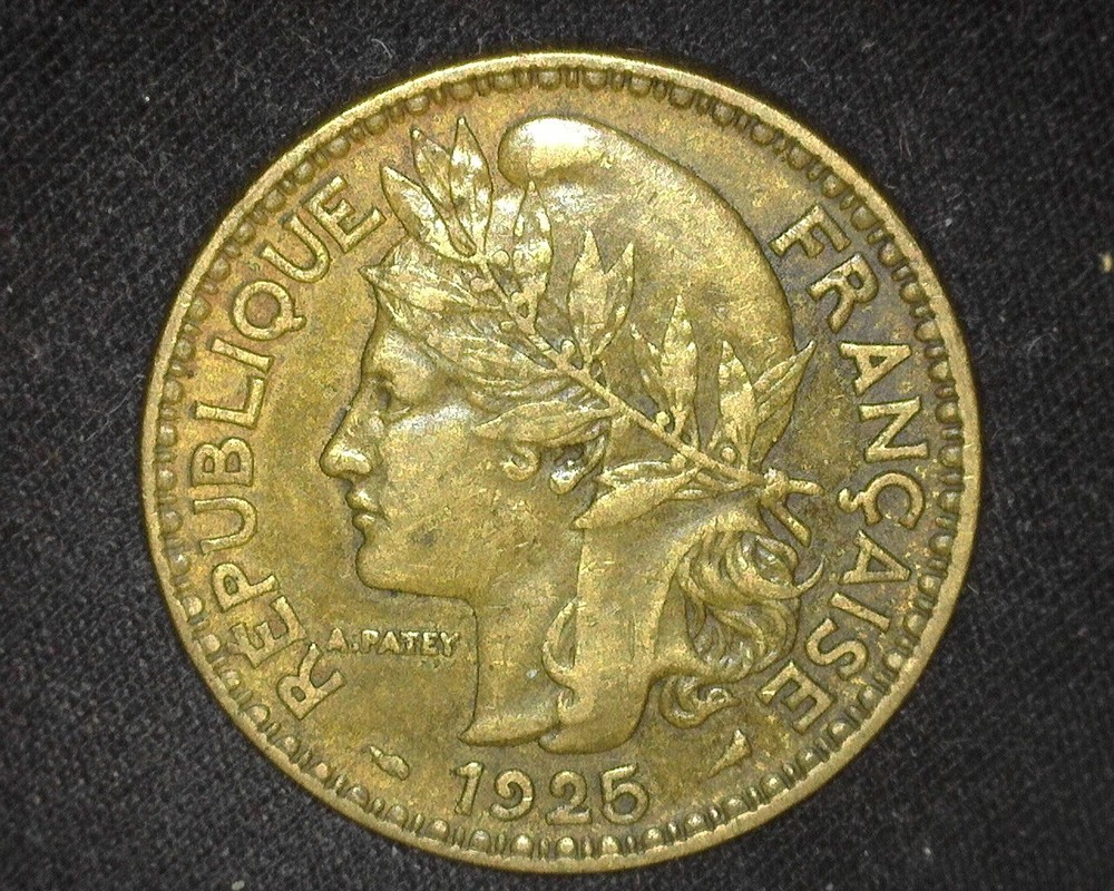 TOGO 1925 2 FRANCS KM3 EXTREMELY FINE ~A4