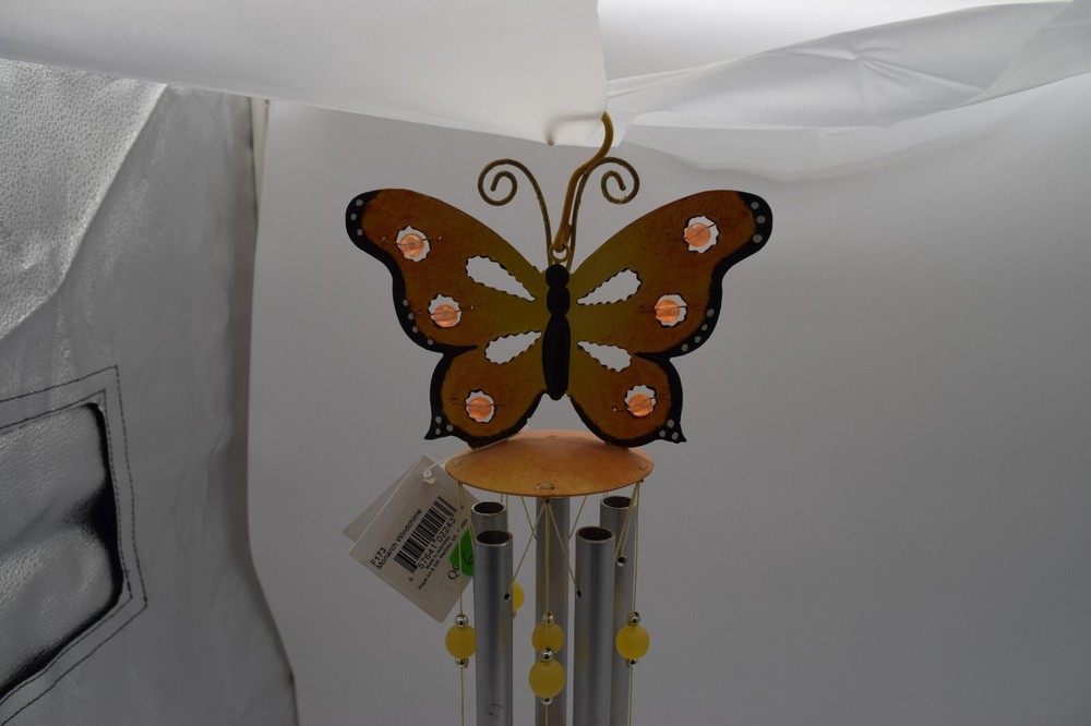 REGAL ART & GIFT MONARCH WIND CHIME NWT 20"