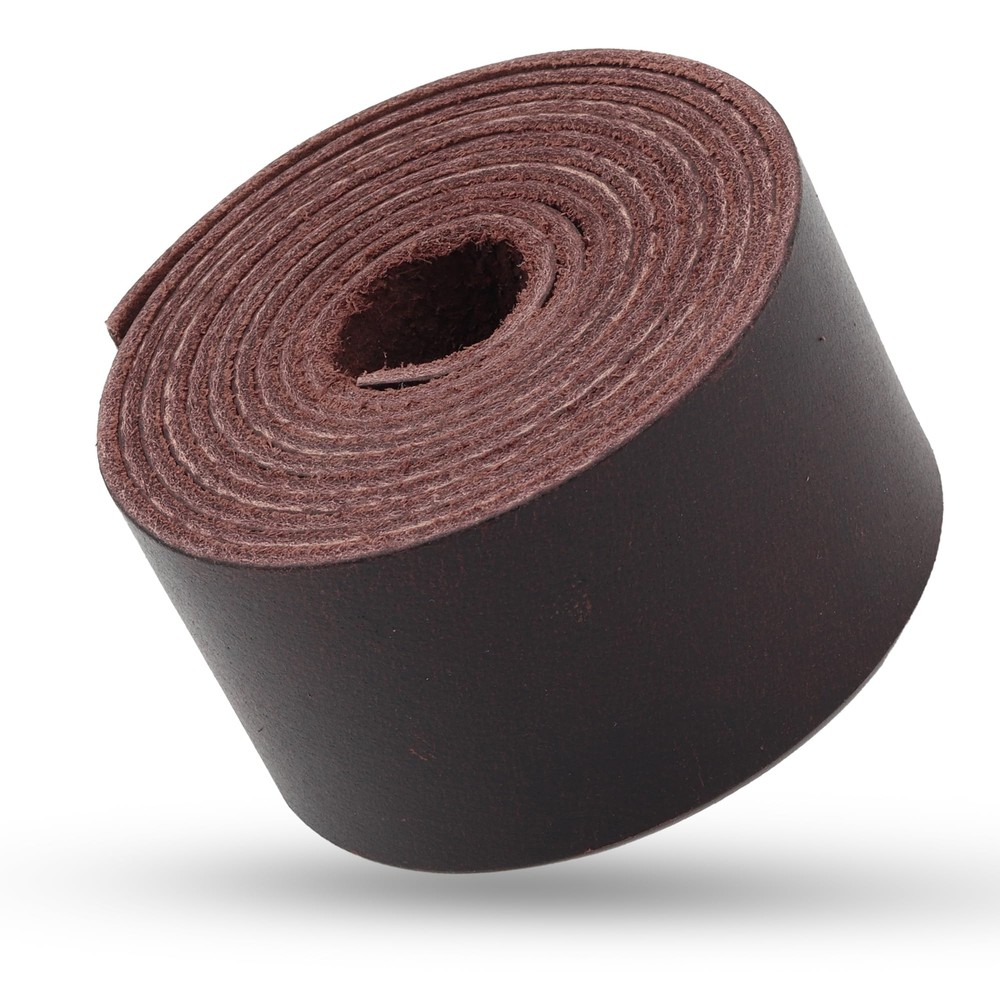 Leather Strap - Full Grain Buffalo Leather Strips for Crafts – Brown Leather ...