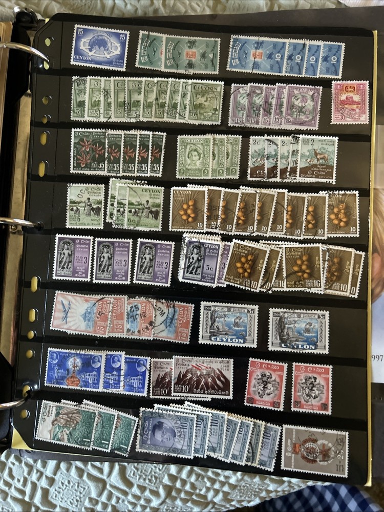 Ceylon stamp collection MNH, MH And Used 1870-. Duplicates,
