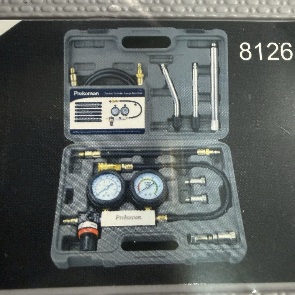 Leak Down Tester Kit Engine Compression Tool Prokomon Complete Set w Case