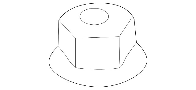 Genuine Volvo Lock Nut 985660