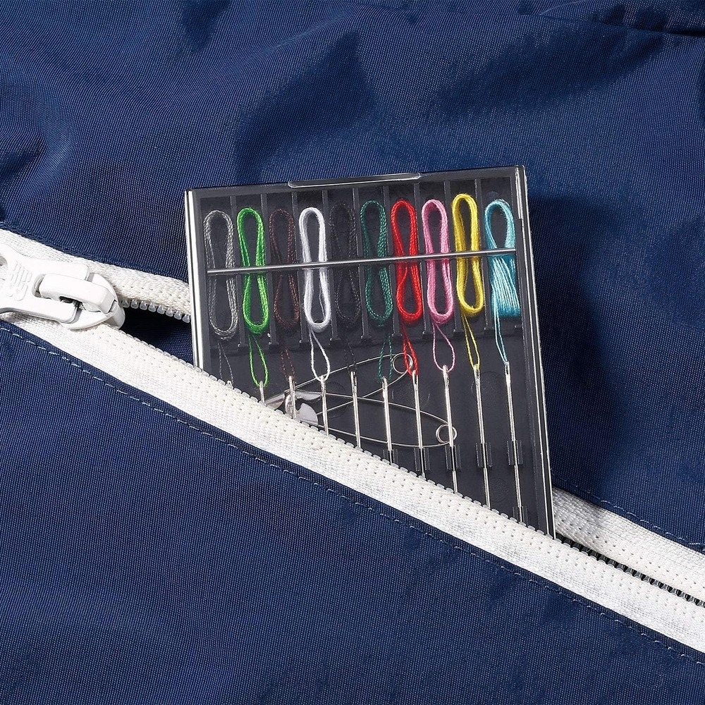 2 Boxes (20 Pcs) Pre Threaded Needle Kit Assorted Color (Rich Color)