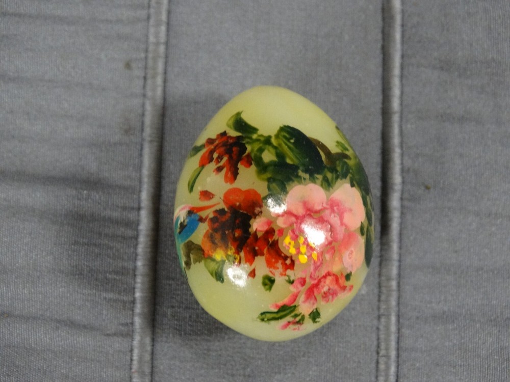 Hand Painted Stone Egg, 1.5"