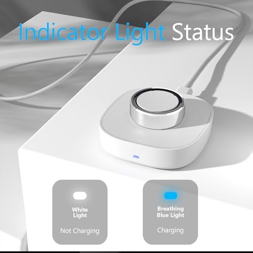 Charger for Oura Ring Gen4 (Size 9) - Fast Charging Dock with USB-C 9 (White)