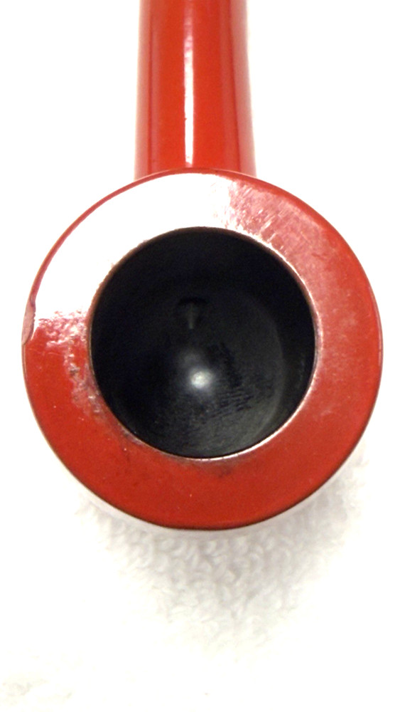 VENTURI by SUPER-TEMP Red Smooth Billiard w *Ebonite Saddle Stem (NOT Plastic)