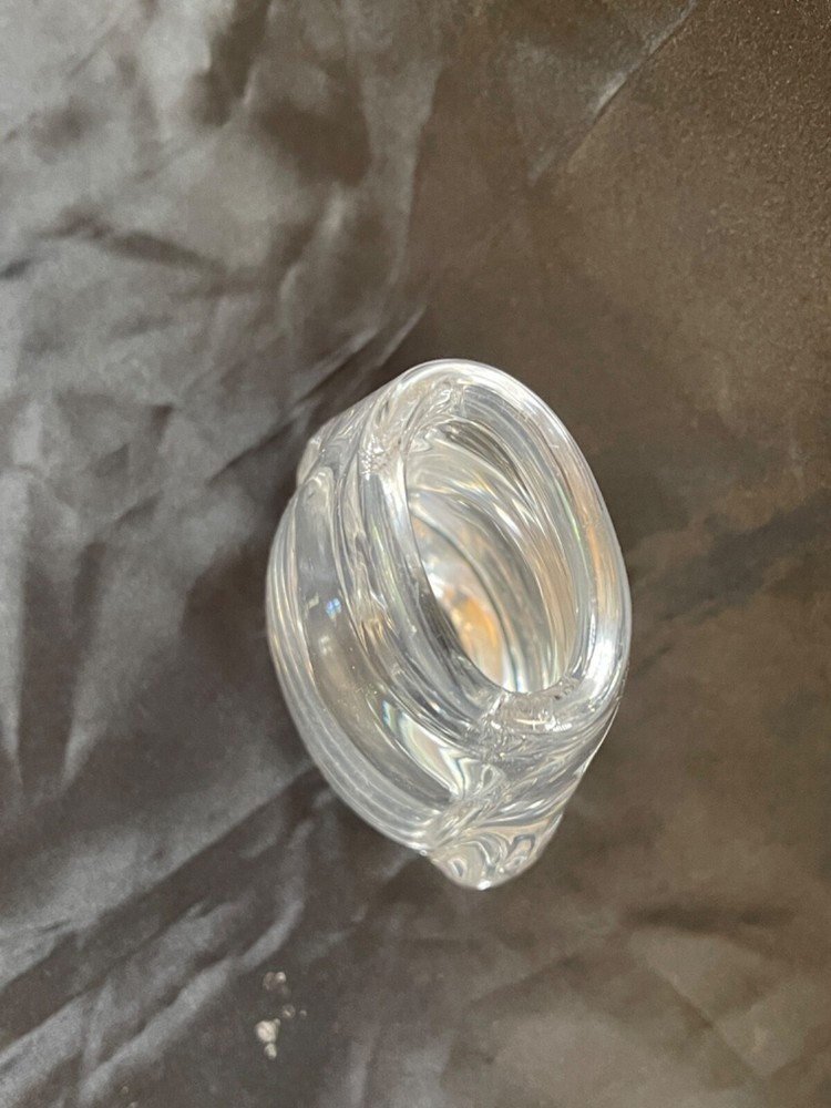 Orrefors Crystal 7" Etched Squirrel Vase - Nice! 5443