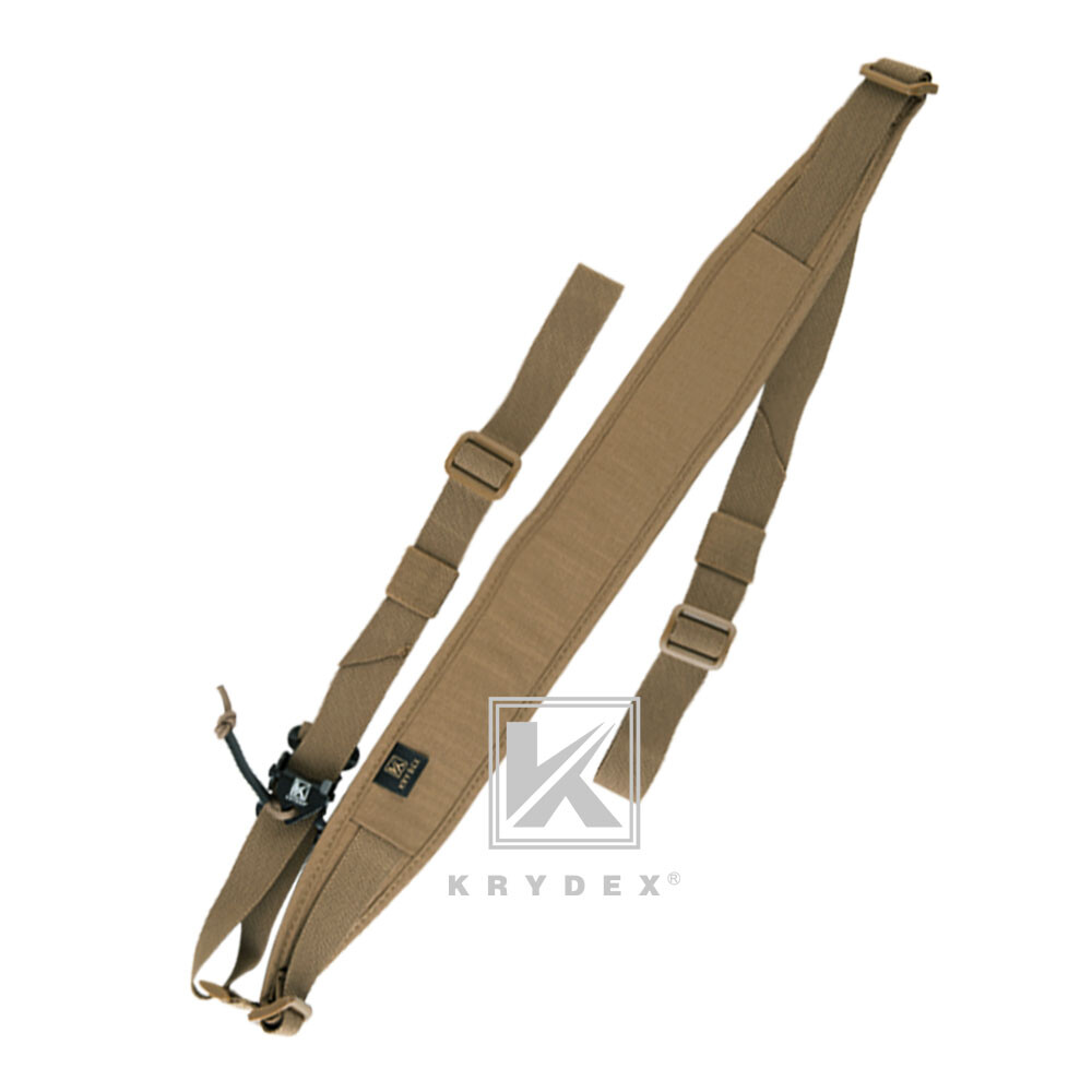 KRYDEX Tactical Sling Modular Slingster Pull Tab Two-Point Quick Adjust Coyote