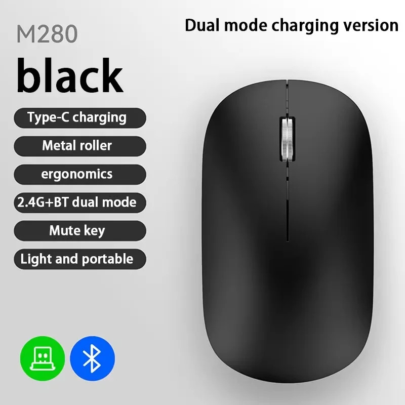 Original Wireless Mouse Type-c Charging Silent Click Portable Office Comfort
