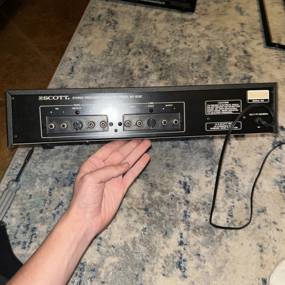 Scott 825Z Stereo Frequency Equalizer Tested Working