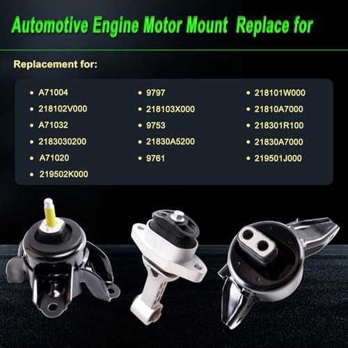Engine Motor Mount Compatible with Manual Trans 2012-2017 Accent Manual Trans