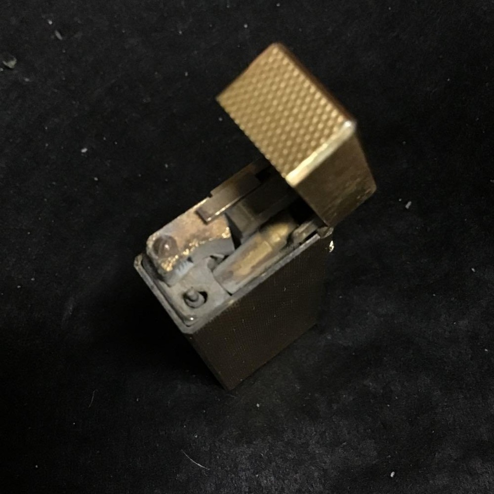 Overhauled Dunhill Rollagas lighter Gold without box