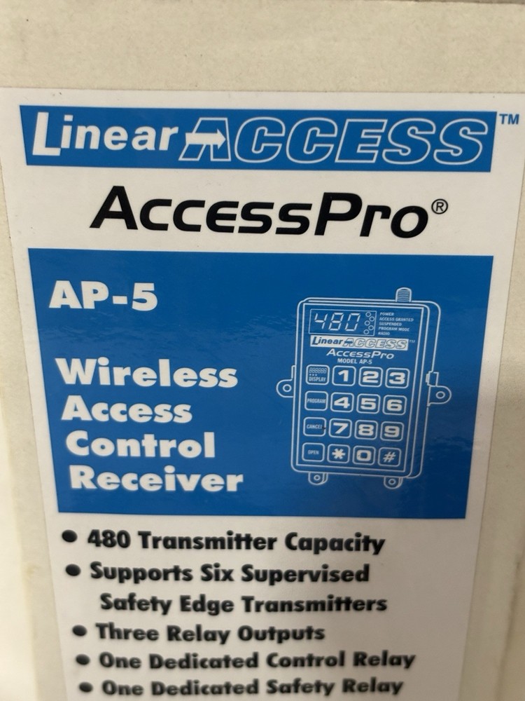 Linear Wireless Access Controller Long Range Receiver 2 Gates Doors AP5 ACP00953