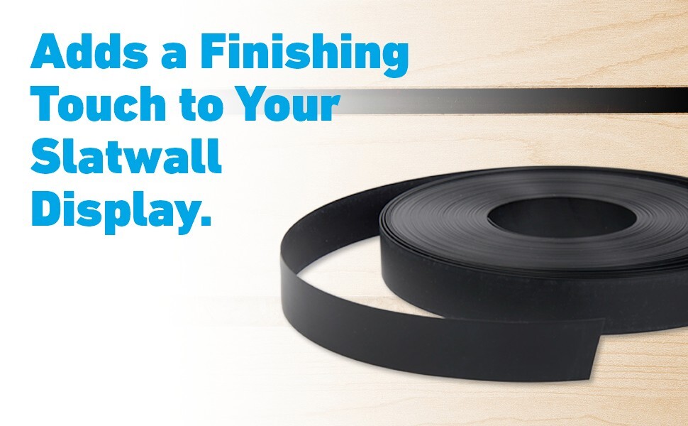 Vinyl Inserts Slatwall Panel Black Shelving Display 130 ft 6 Rolls Decorative