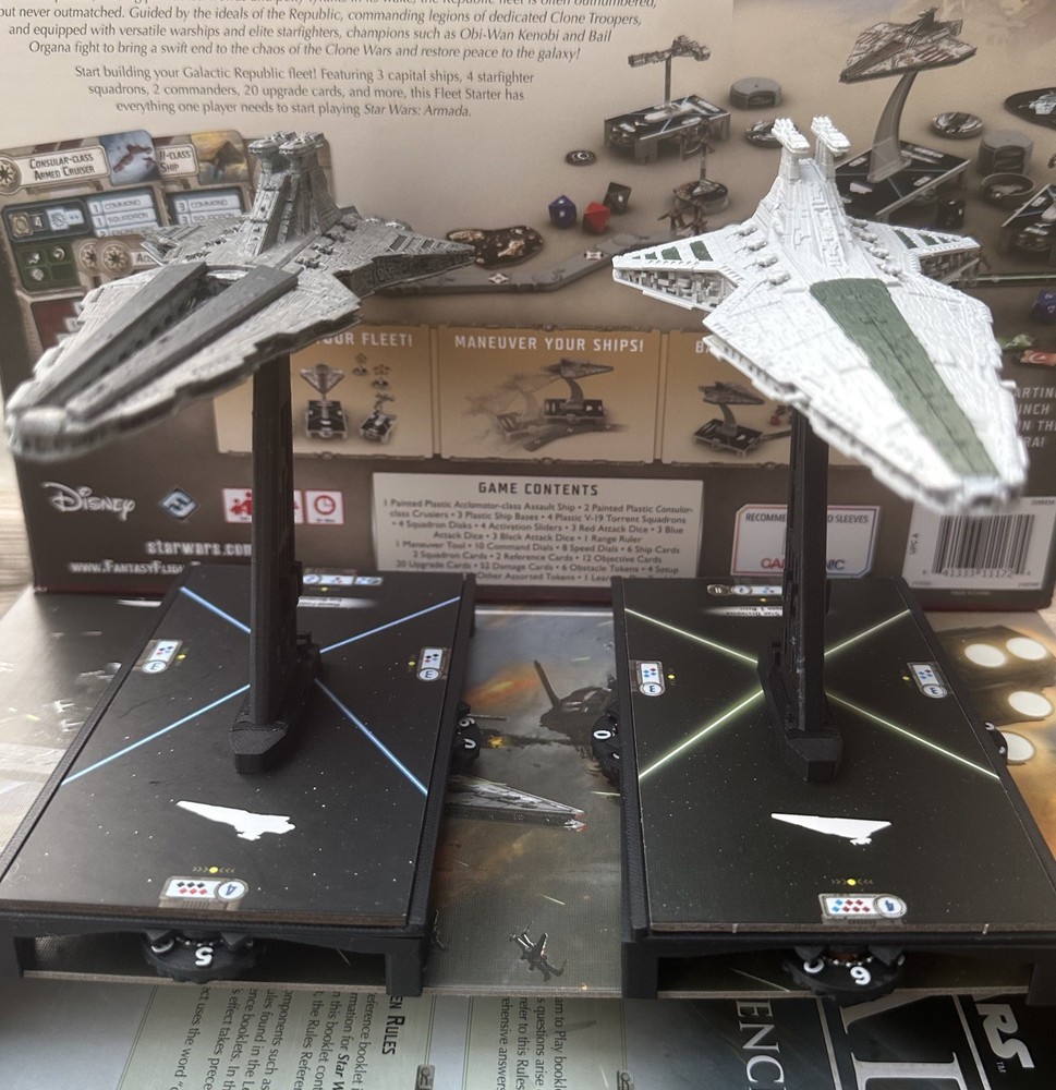 Star Wars Armada Venator Class Star Destroyer(fully painted)