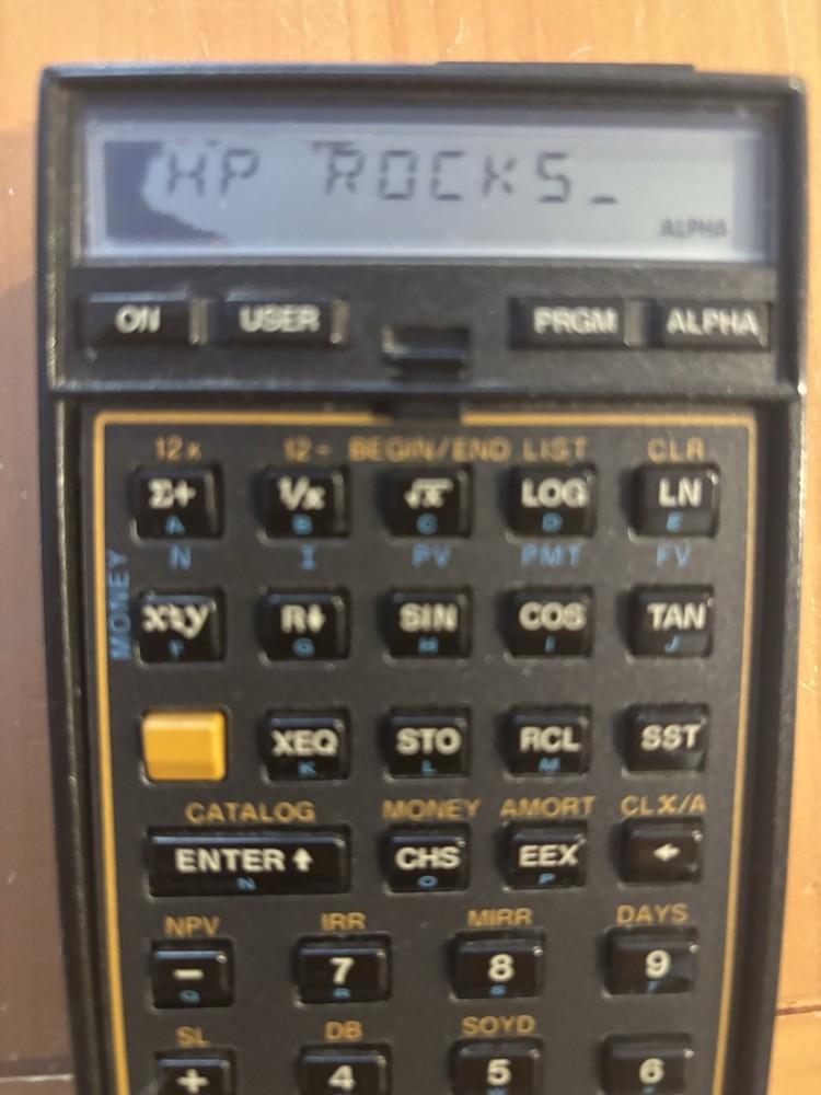 Hewlett Packard HP 41CX Calculator With Case