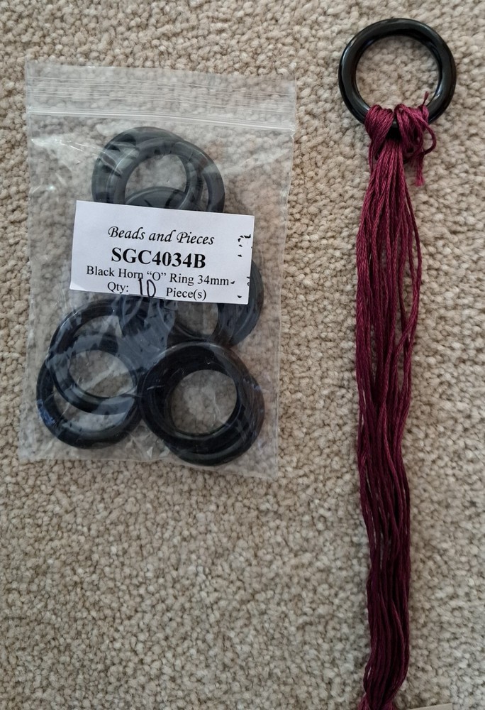 Black Horn "O" Rings - 34mm