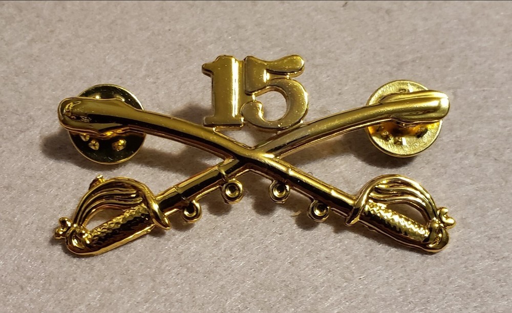 15th Cavalry Crossed Sabers - New