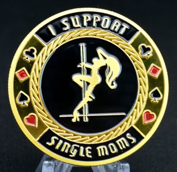I Support Single Moms Novelty Coin