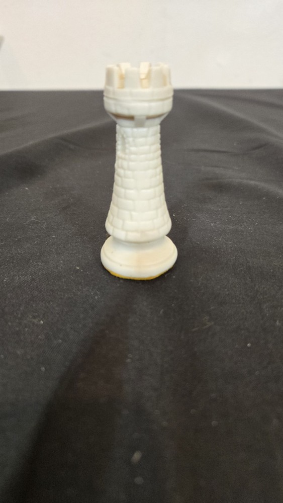 3" MCM Duncan White Rook Chess Replacement Piece