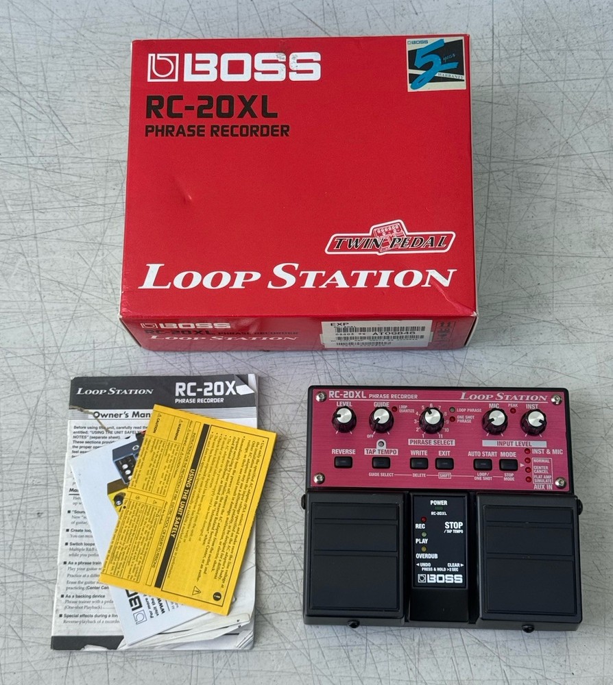 Boss RC-20XL Loop Station Phrase Recorder Sampler Pedal CIB