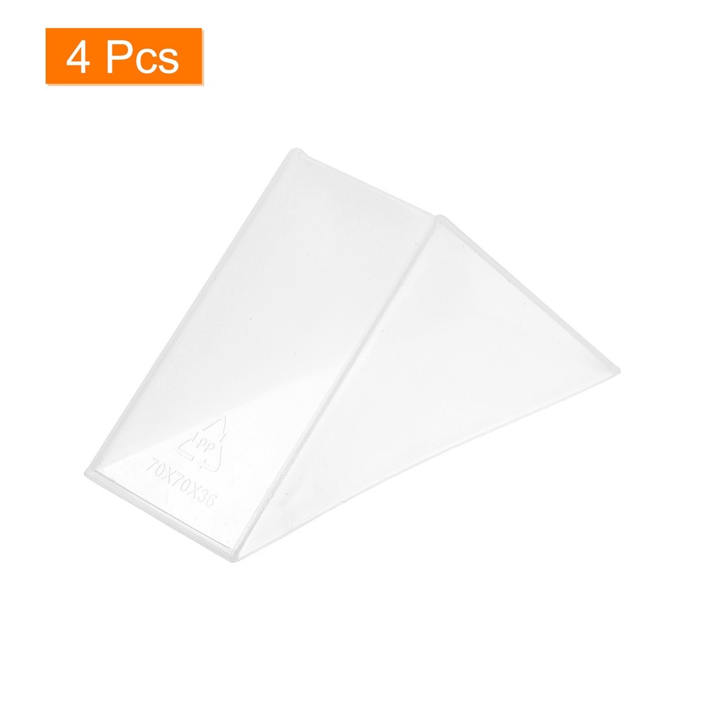 4Pcs Corner Protectors 36x96mm Plastic Right Angle Corner Guards Cushion White