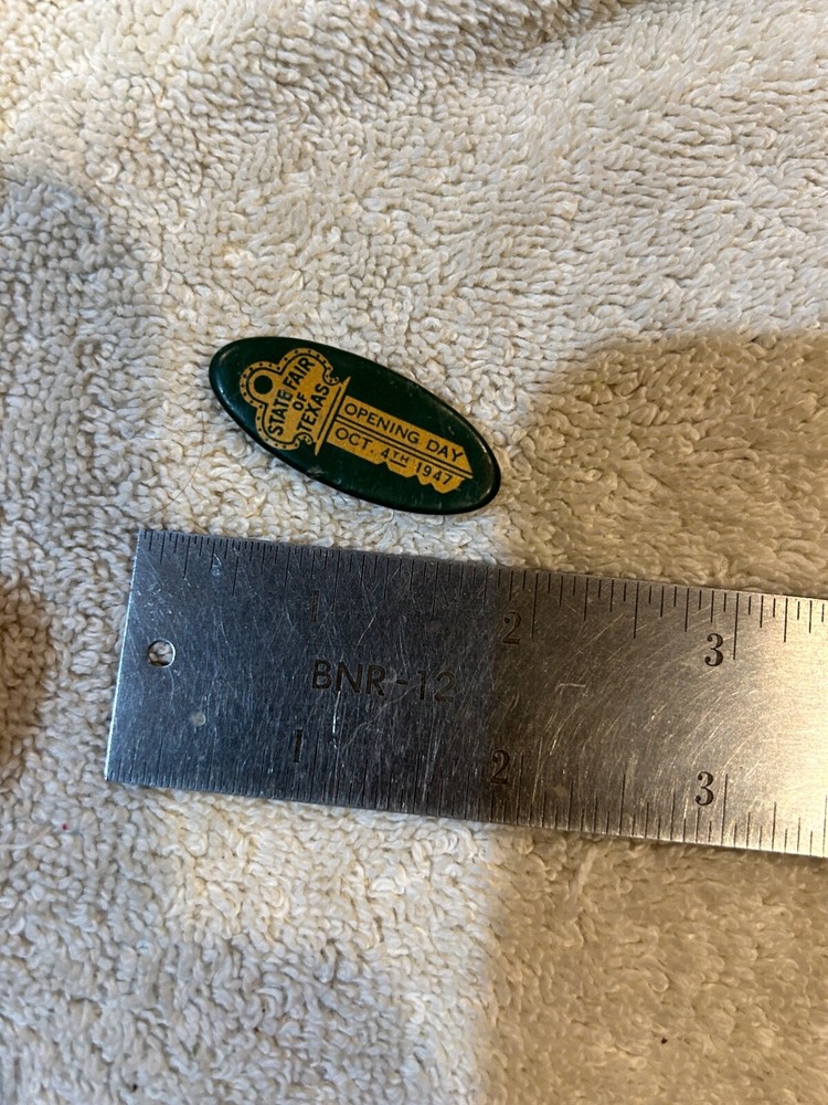 Texas State Fair Pin 1947 Opening Day