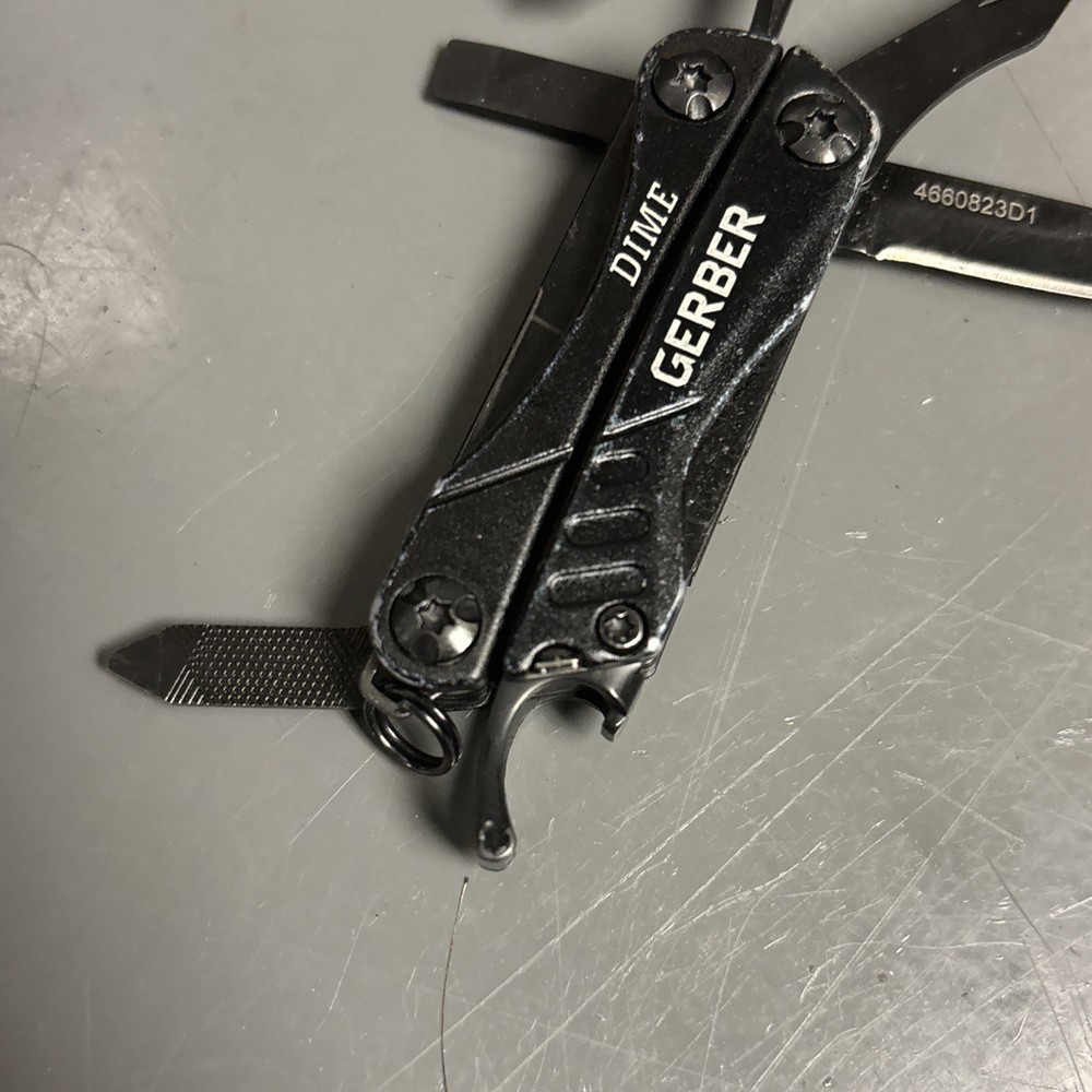 Gerber Dime Pocket Knife Keychain Multi-Tool - Black