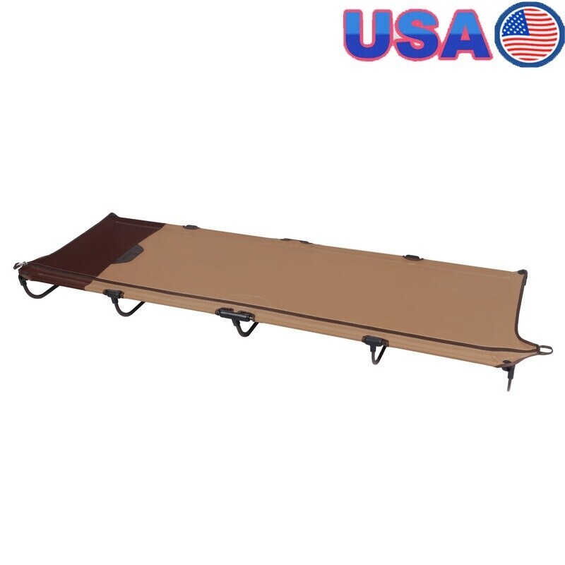 Zipper Cot Portable Folding Camping Bed Cot Easy Setup Compact Sleeping Cot
