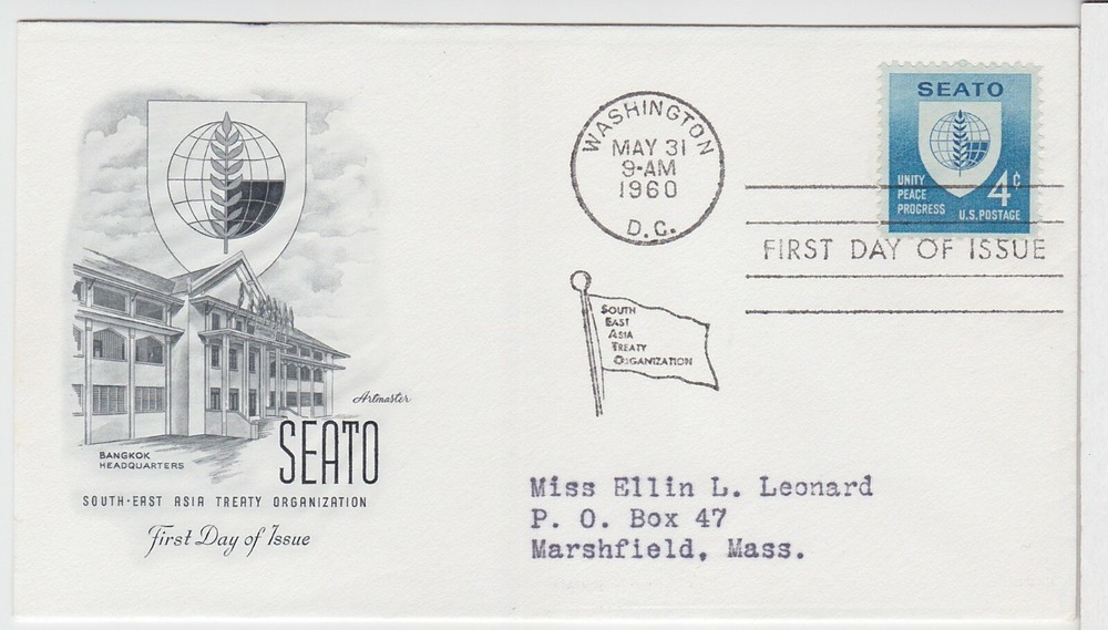 TurtlesTradingPost -  SEATO 1960 #1151  Artmaster FDC