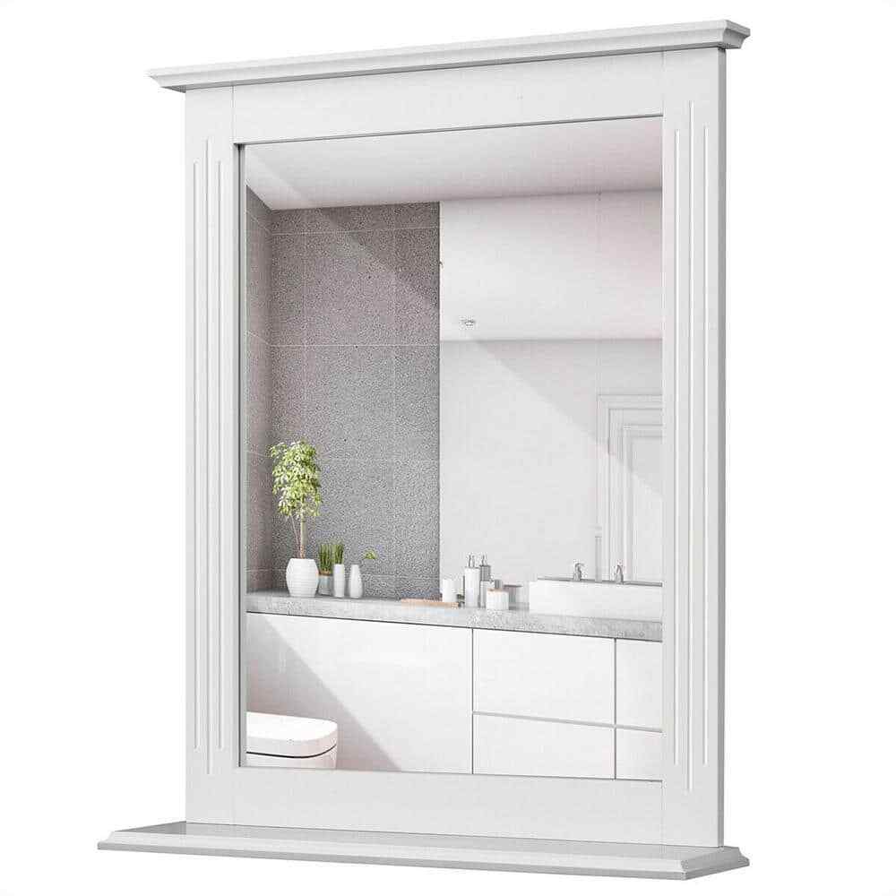 FORCLOVER 22.5 in. W x 27 in. H Rectangular Framed Wall Mount Vanity Mirror