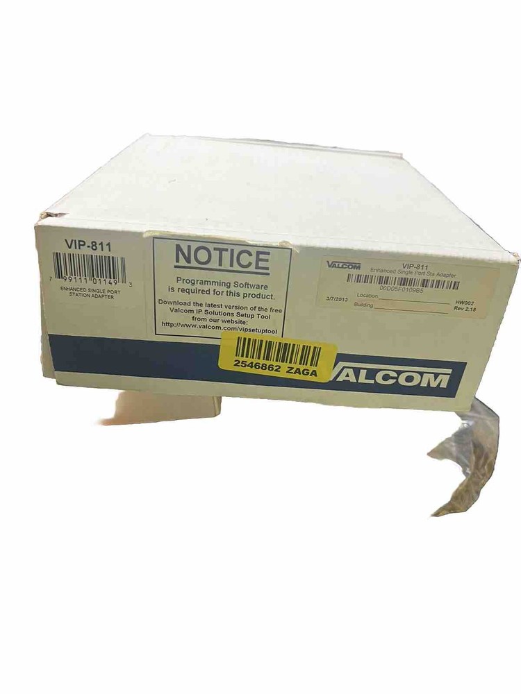 Valcom VIP-811 IP Gateway FXS Port, Network - Single Port