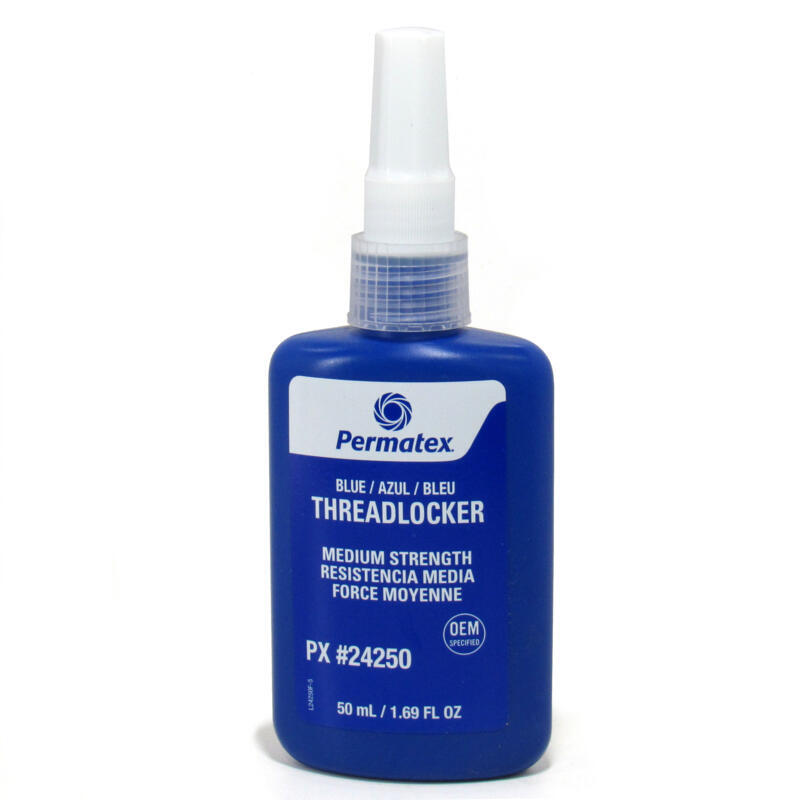 Permatex Thread Locker 24250; Medium Strength 1.69oz Squeeze Bottle, Blue