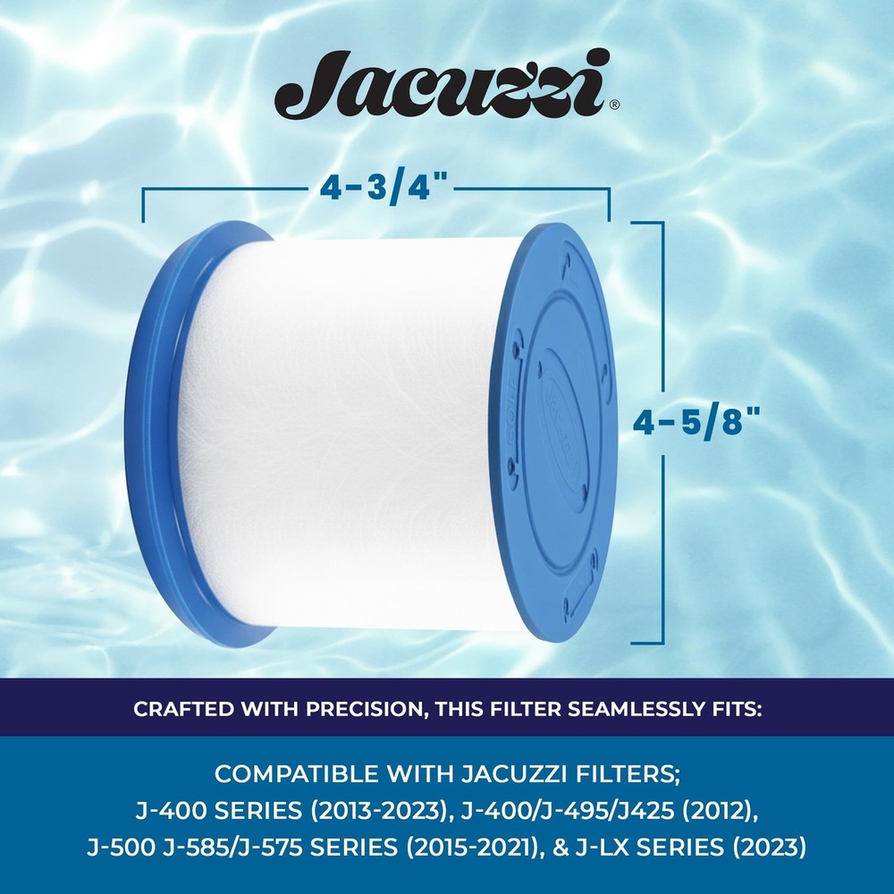 Jacuzzi ProClarity Depth Load Filter 6473-161J, Replacement Spa Filter for Ho...