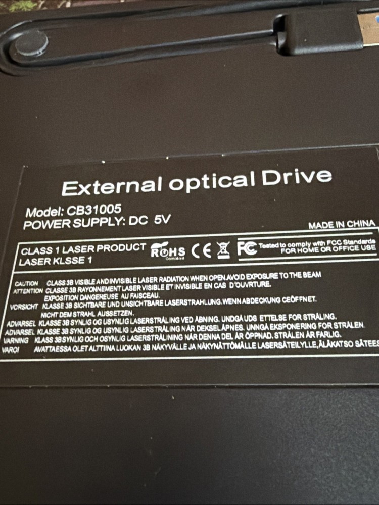 Ultra thin external optical drive USB 3.0 Excellent tested