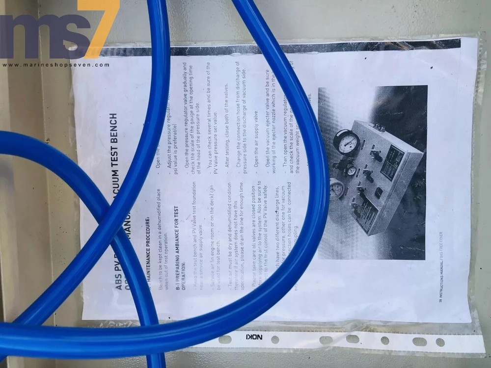 ABS PV 1956 PRESSURE VACUUM TEST BENCH