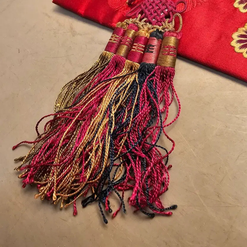 Vintage Unused Embroidered Silverware Case