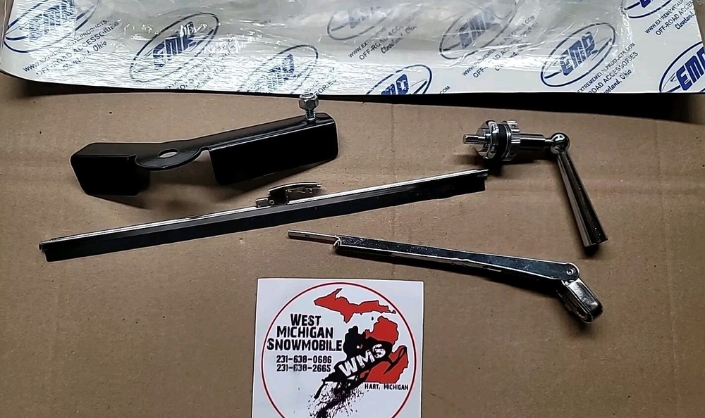 EMP UTV Windshield Wiper - Hand Operated For Hard Coat Poly Windshields. 12841