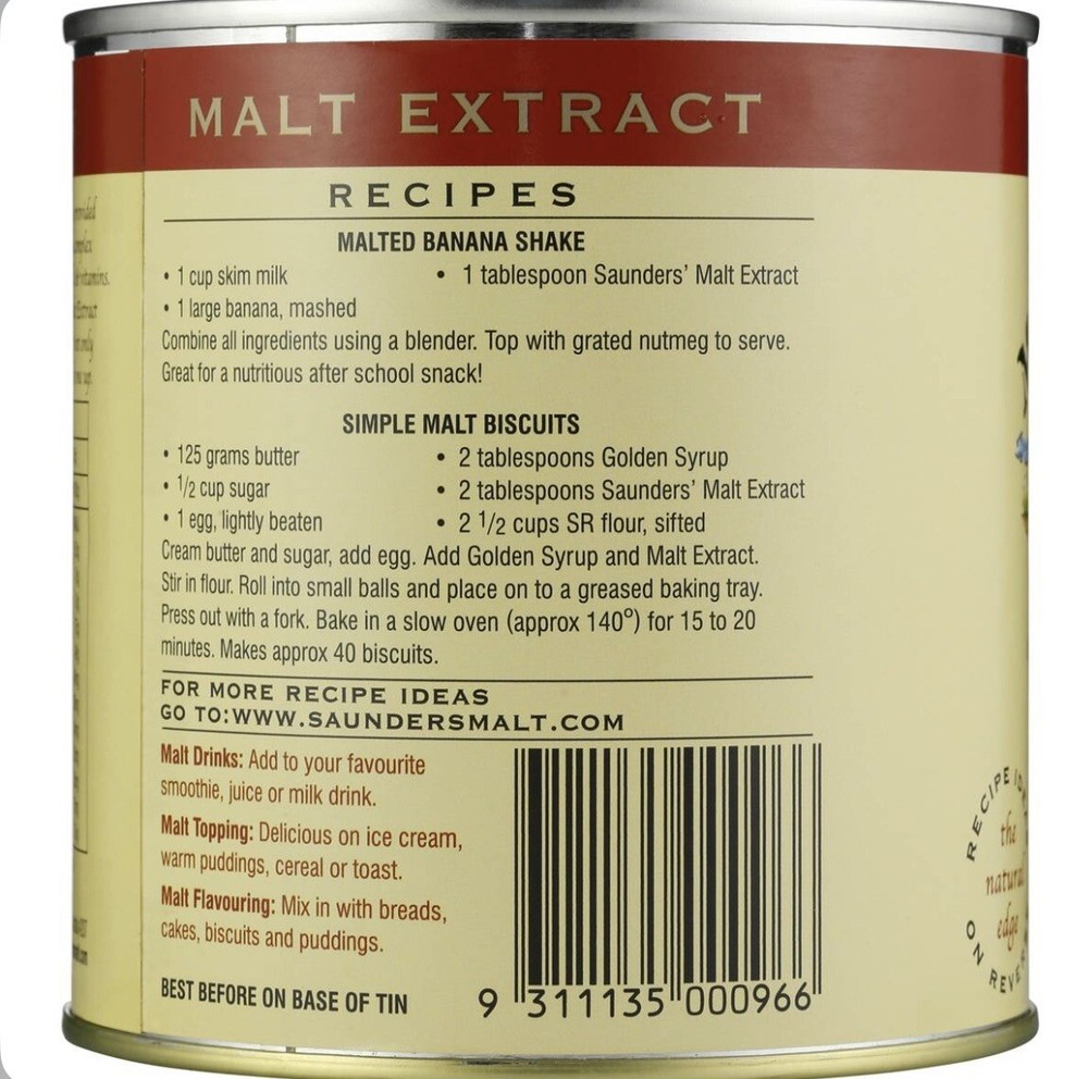 Saunders Malt Extract Tub 1kg