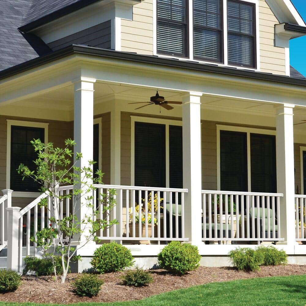 Veranda Stair Rail Kit 6' x 36" PolyComposite Vinyl Balusters Preassembled White
